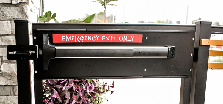 emergency push bar installation in Azusa